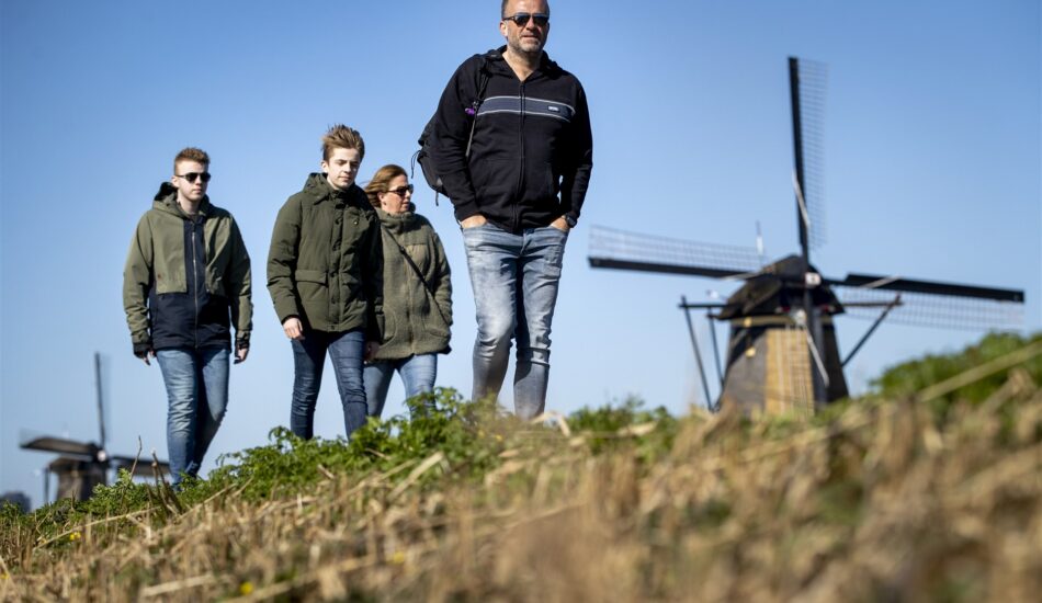 Wandelen langs de molens van Kinderdijk