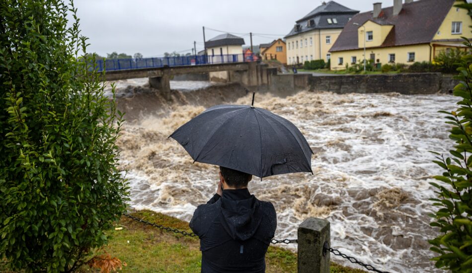 Noodweer in Tsjechië.